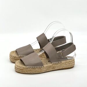 VINCE EMILIA LEATHER ESPADRILLES